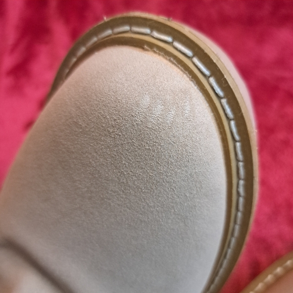 Nicole Miller Pocas Womens Size 10 Beige Tan Suede Ankle Booties - Picture 6 of 9